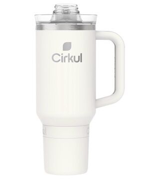 Cirkul White Insulated Tumbler with Handle